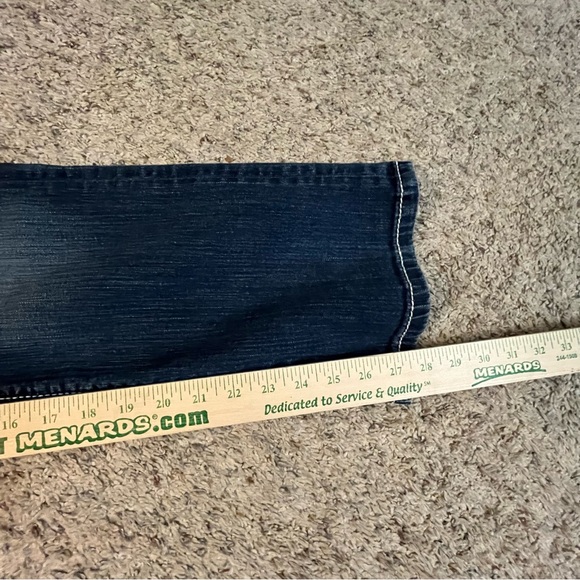 BKE Blue Boot Cut Jeans with Faded Denim Style - Picture 13 of 15